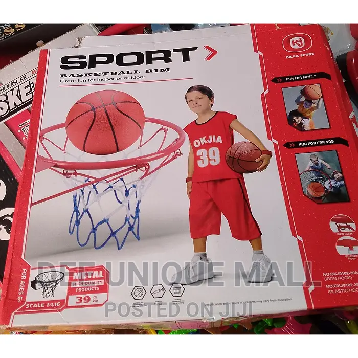 Basketball Ring With Net and Ball.Standard Size
