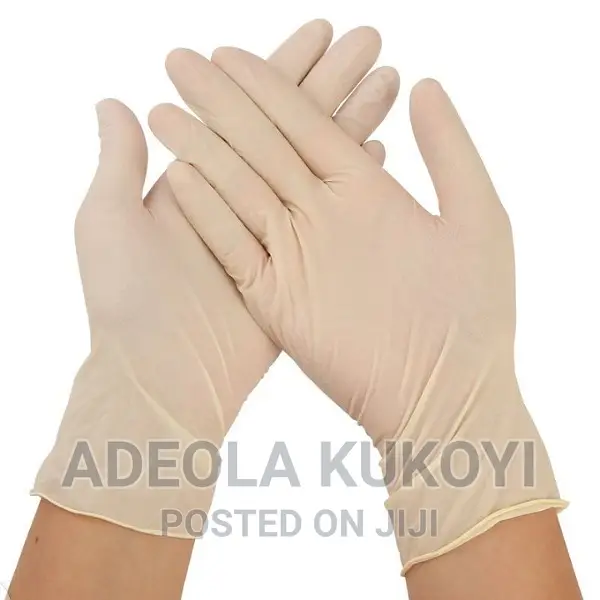 Latex White or Examination Gloves - 100pcs