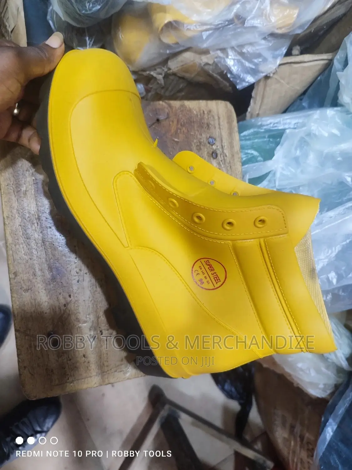 Yellow Safety Rain Boots