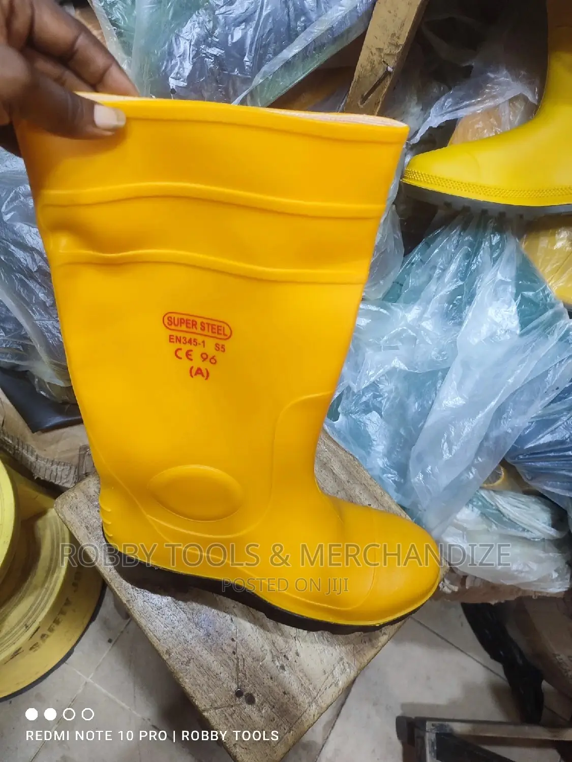 Yellow Safety Rain Boots