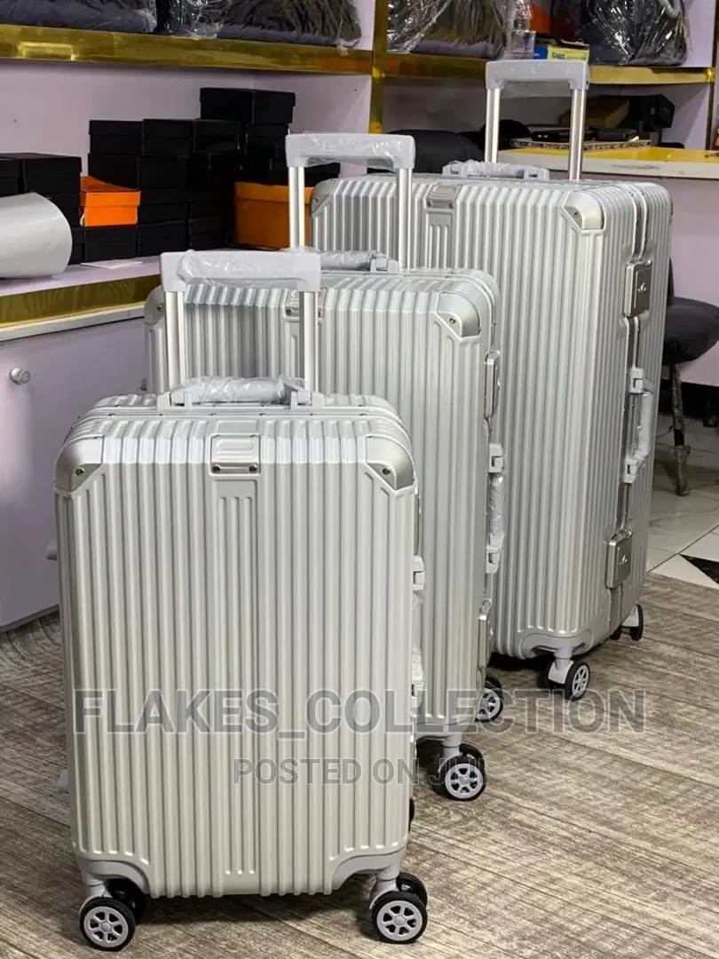 Set of 3 Aluminum Hardshell Luggage Box