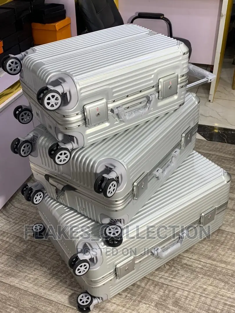 Set of 3 Aluminum Hardshell Luggage Box