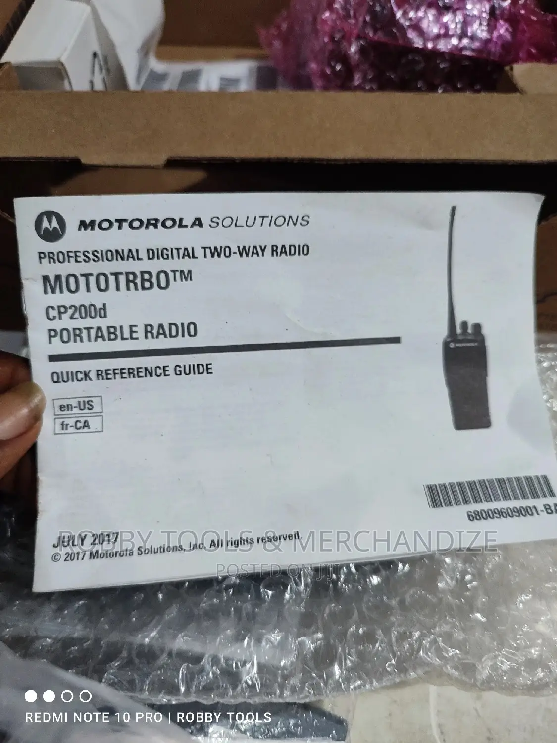 Motorola Cp200d Portable Radio
