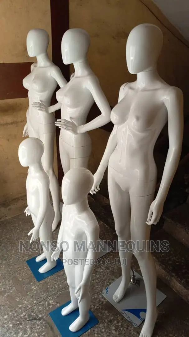 Size 8 Female Gloss White Faceless Detachable Mannequin