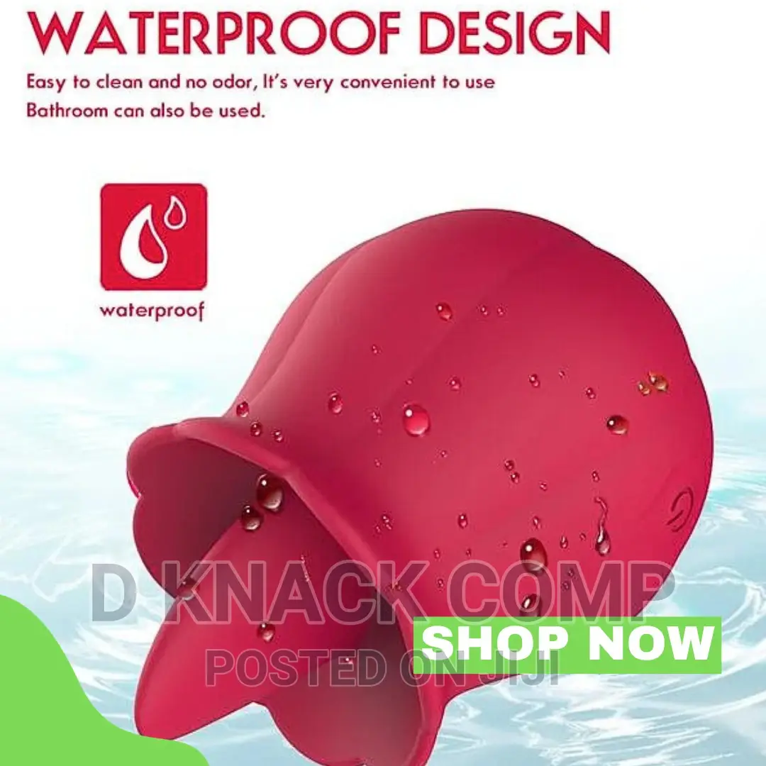 Rose Tongue Lick Clitoris Vibrators G-Spot Silicone Massager