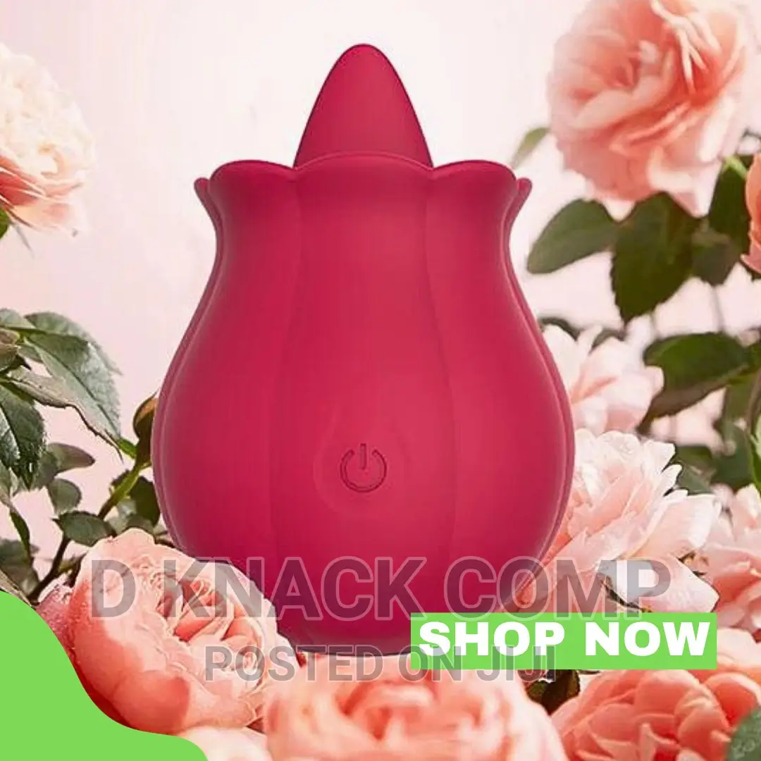 Rose Tongue Lick Clitoris Vibrators G-Spot Silicone Massager