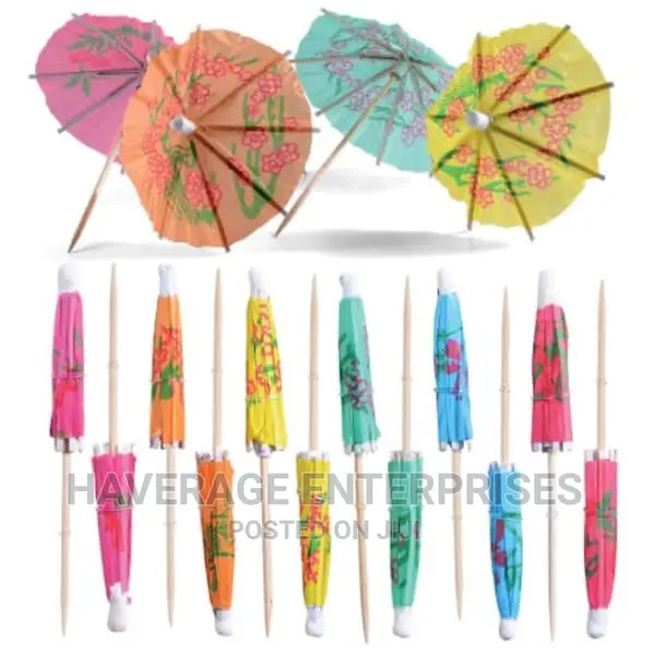 Cocktail Drinks Parasol Umbrella- 1,440 Pces 10packs