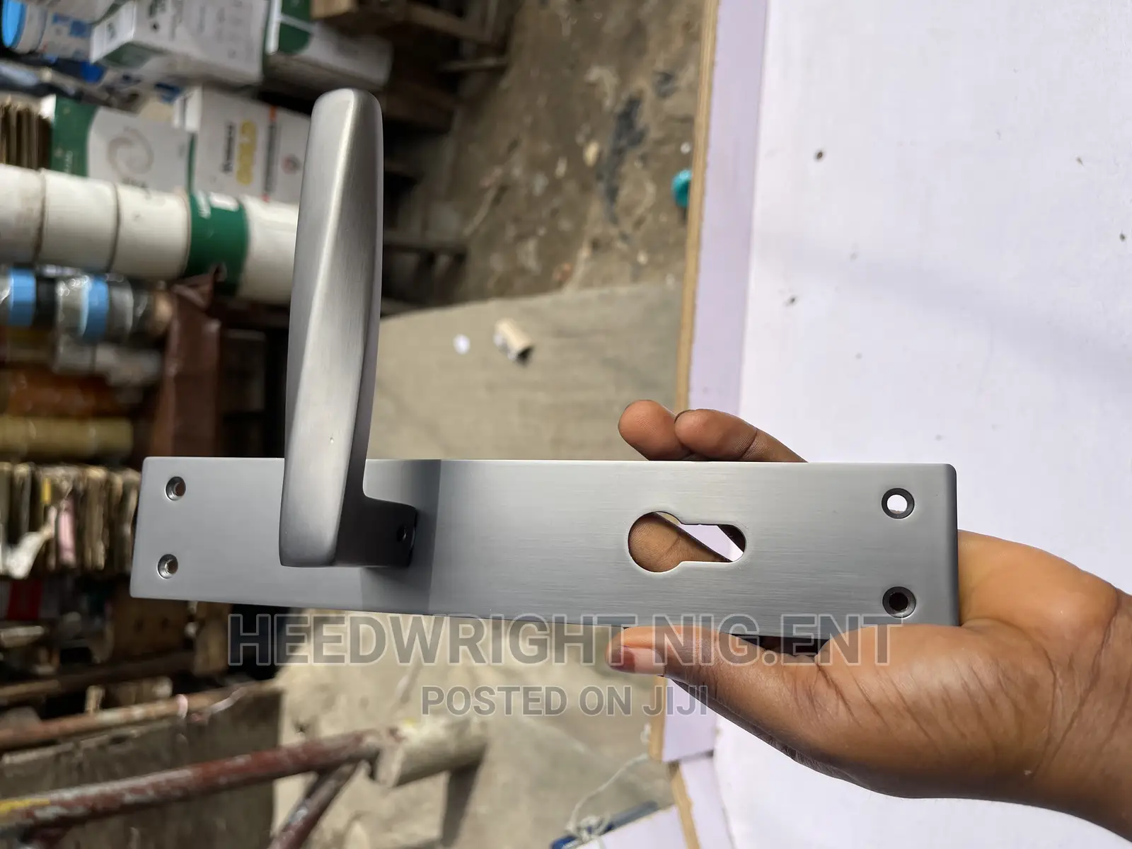 Matt Black Security Door Handles