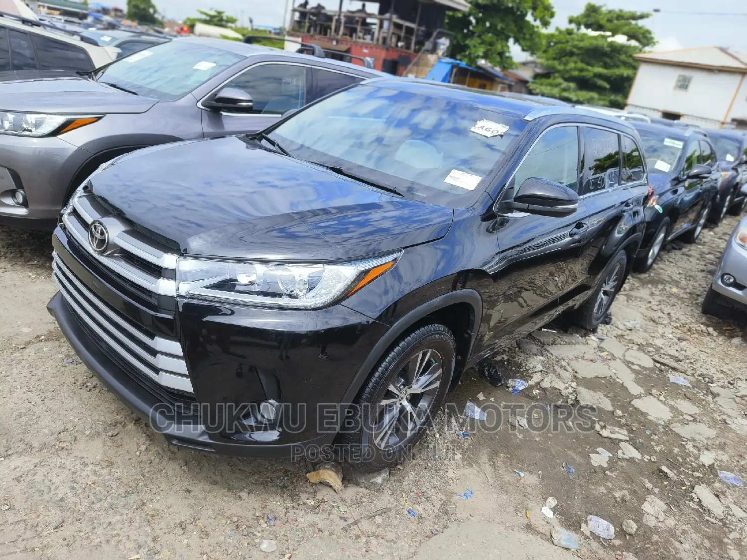 Toyota Highlander XLE 4x4 V6 (3.5L 6cyl 8A) 2017 Black