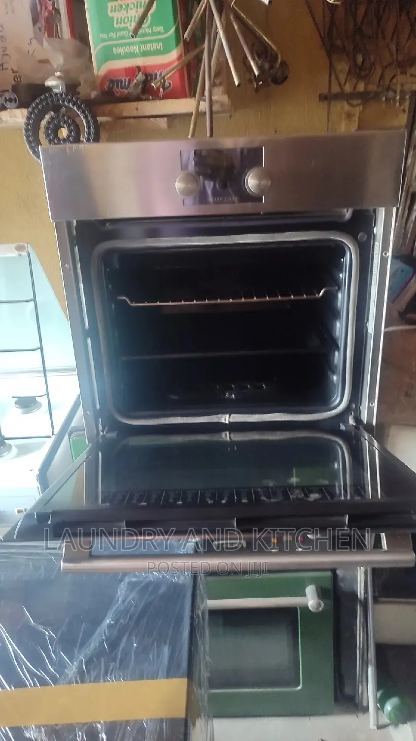 2 in 1 Oven With Gas Oven and Electric Grill Easy to Operate