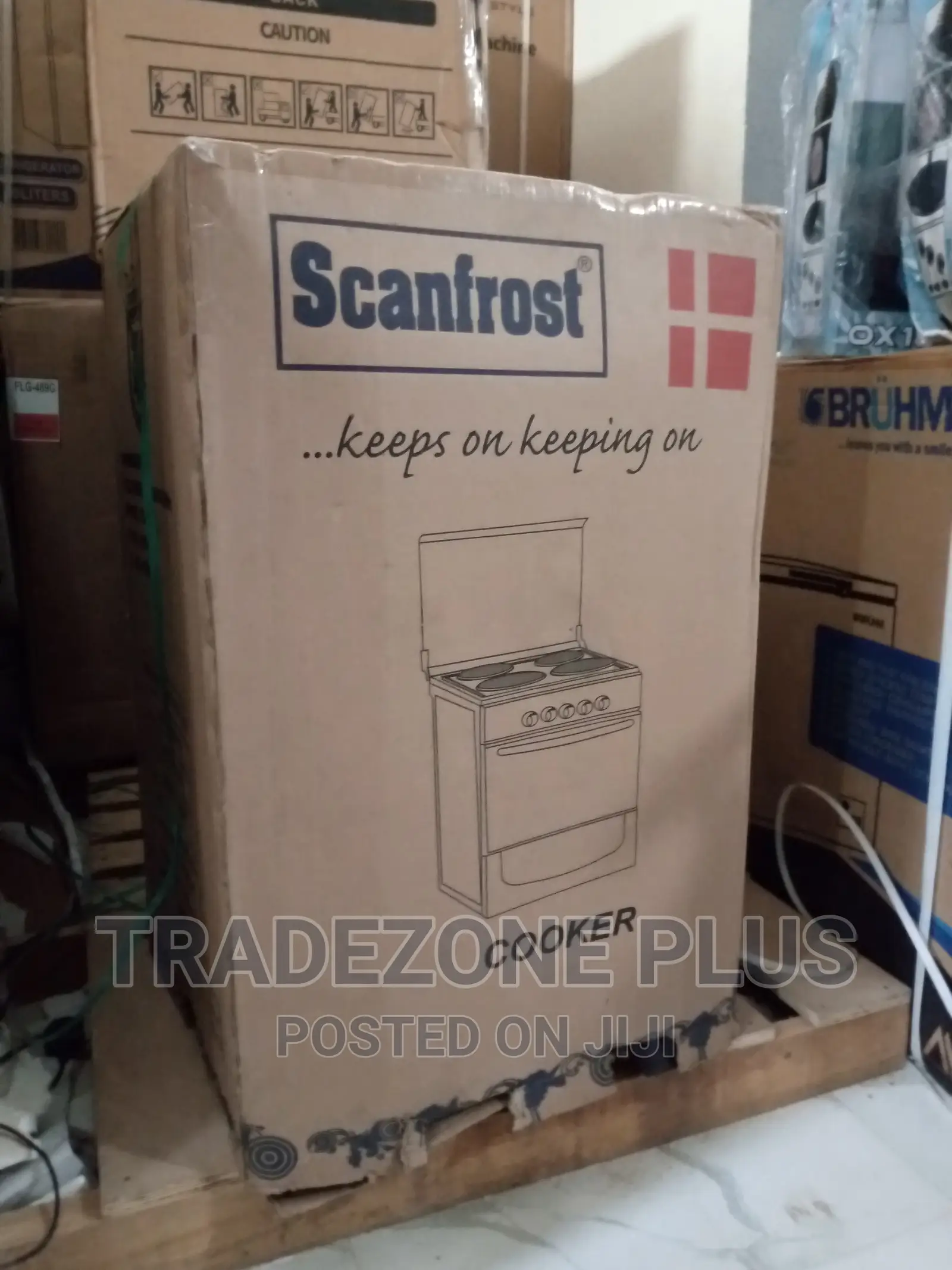 Original Scanfrost 4 Burner+Oven Gas Cooker