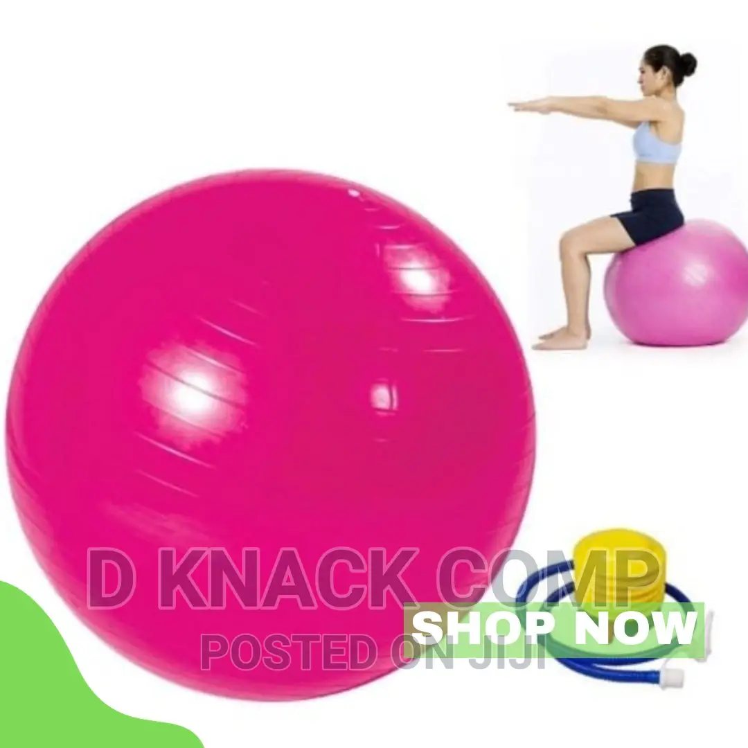Anti-Burst Gym Exercise Yoga Fitness Ball With Pump - 75cm