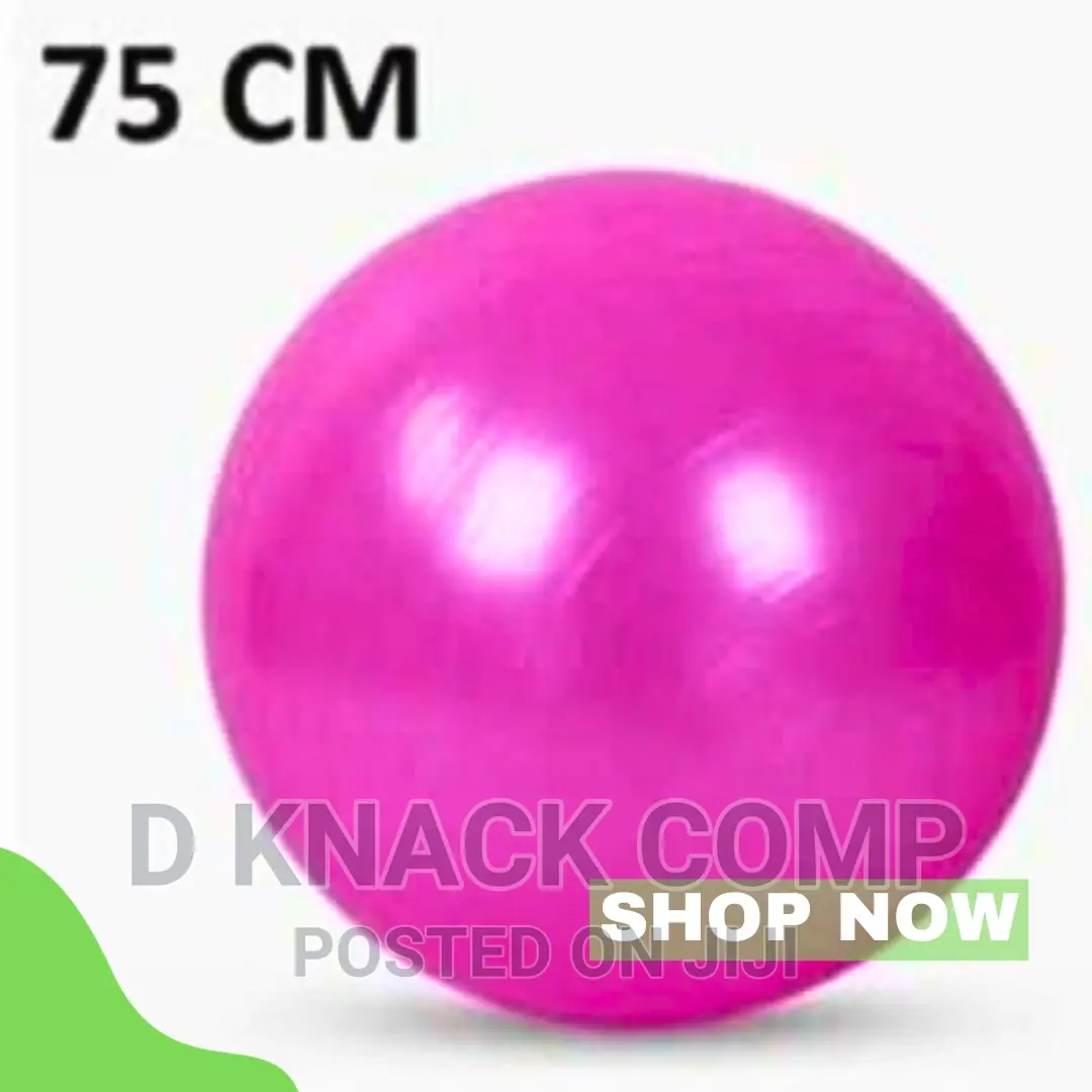 Anti-Burst Gym Exercise Yoga Fitness Ball With Pump - 75cm