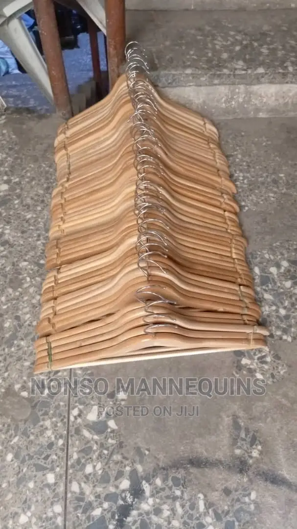 Sets of 10 Wood Clothing Hangers