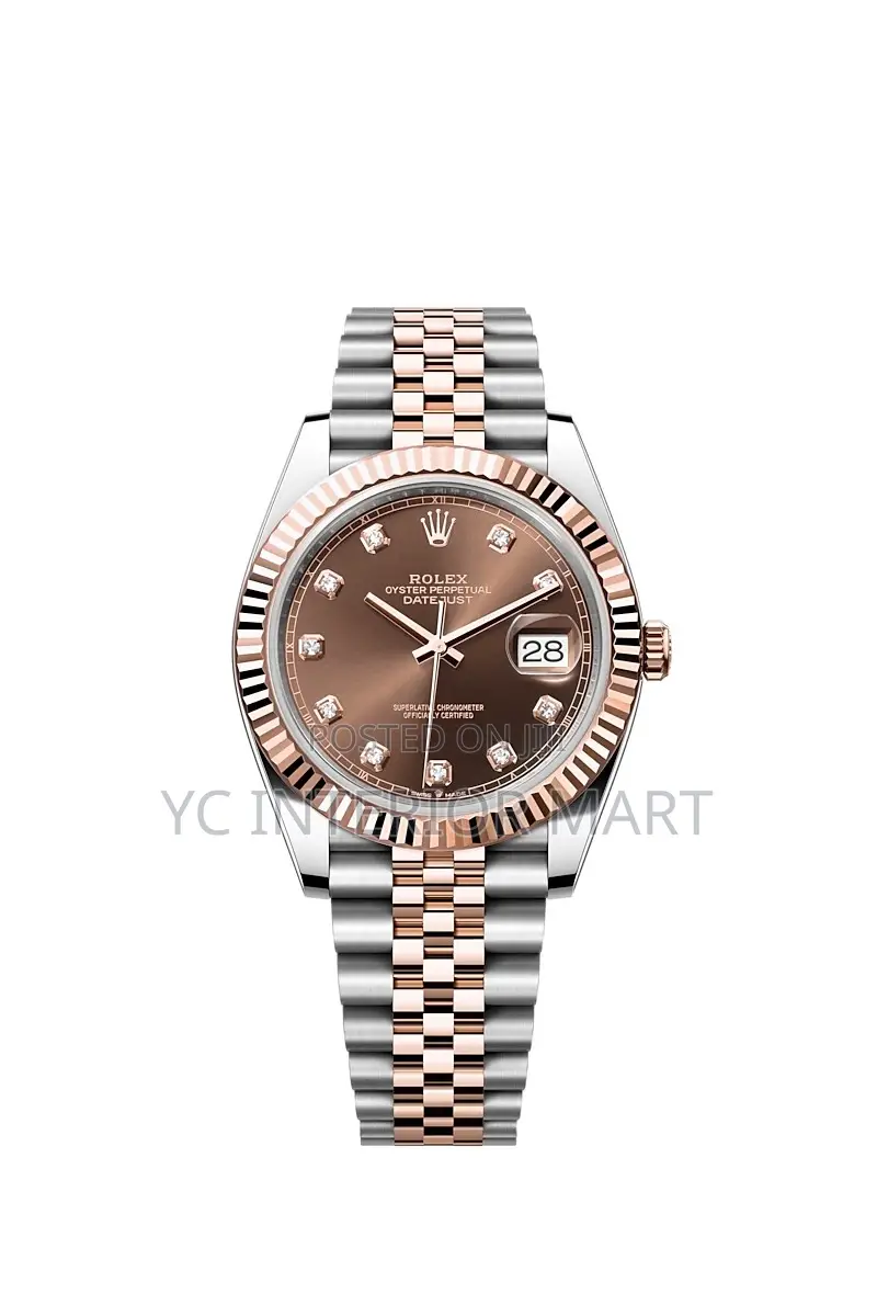 Rolex Datejust 41 Stainless Steel Rose Gold Chocolate