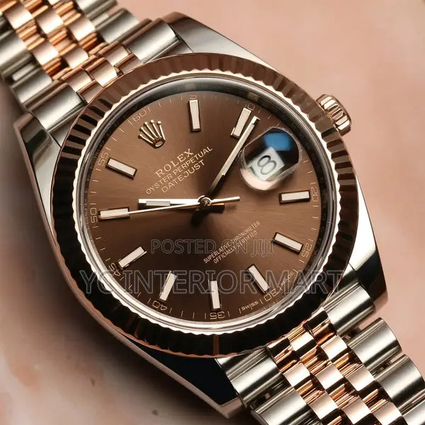 Rolex Datejust 41 Stainless Steel Rose Gold Chocolate