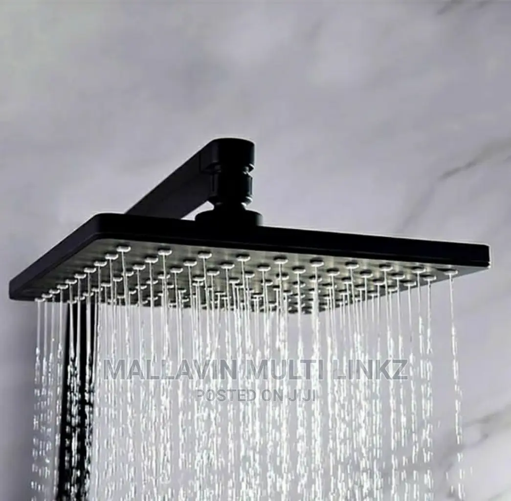 Modern Square Black Shower Mixers