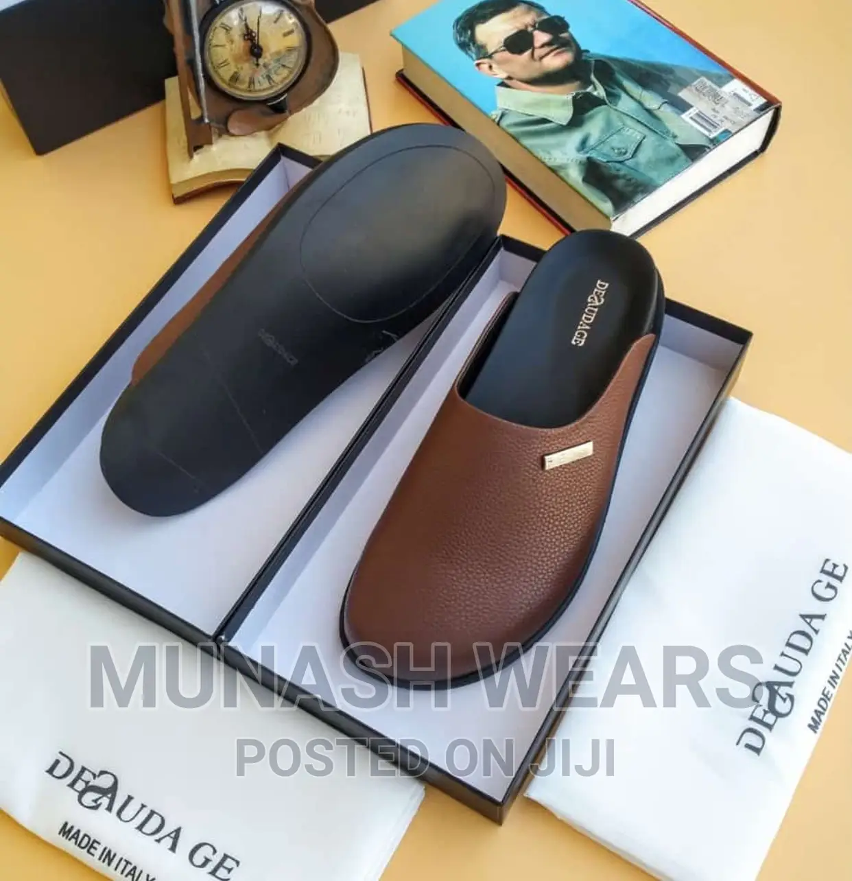 Italian Leather Deudage Half Shoe
