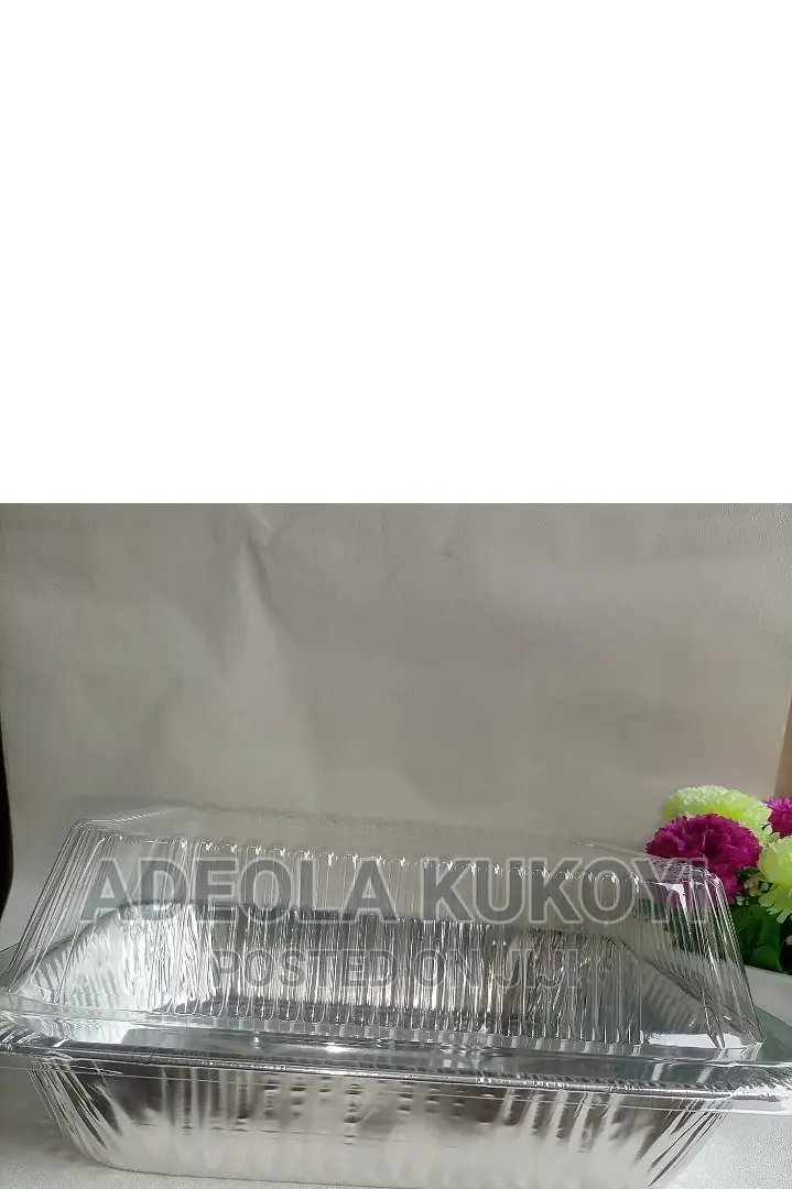 10pcs of 4ltr of Foil Tray With Transparent Dome Lid