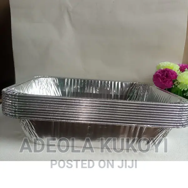 10pcs of 4ltr of Foil Tray With Transparent Dome Lid