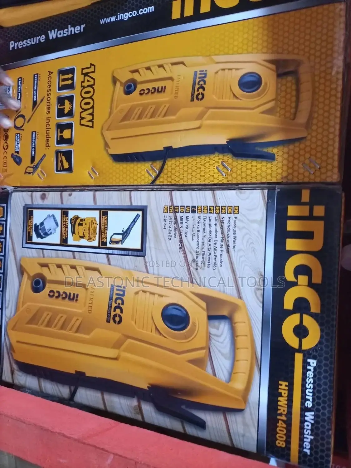 1400 Watts Electrical Ingco Pressure Washer