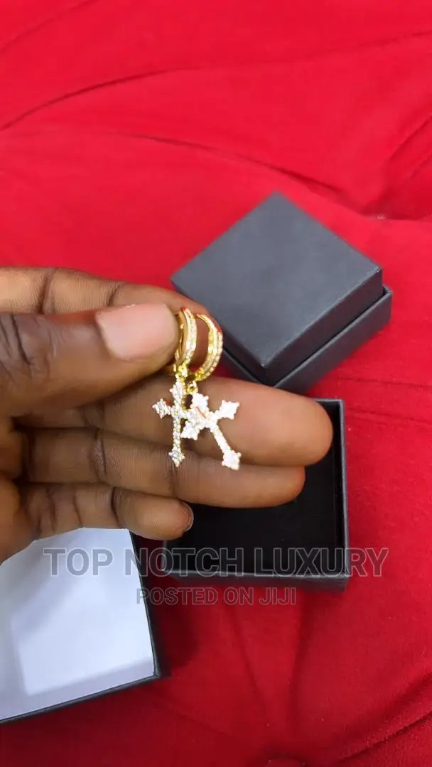 Crucifix Ear Rings Men Women