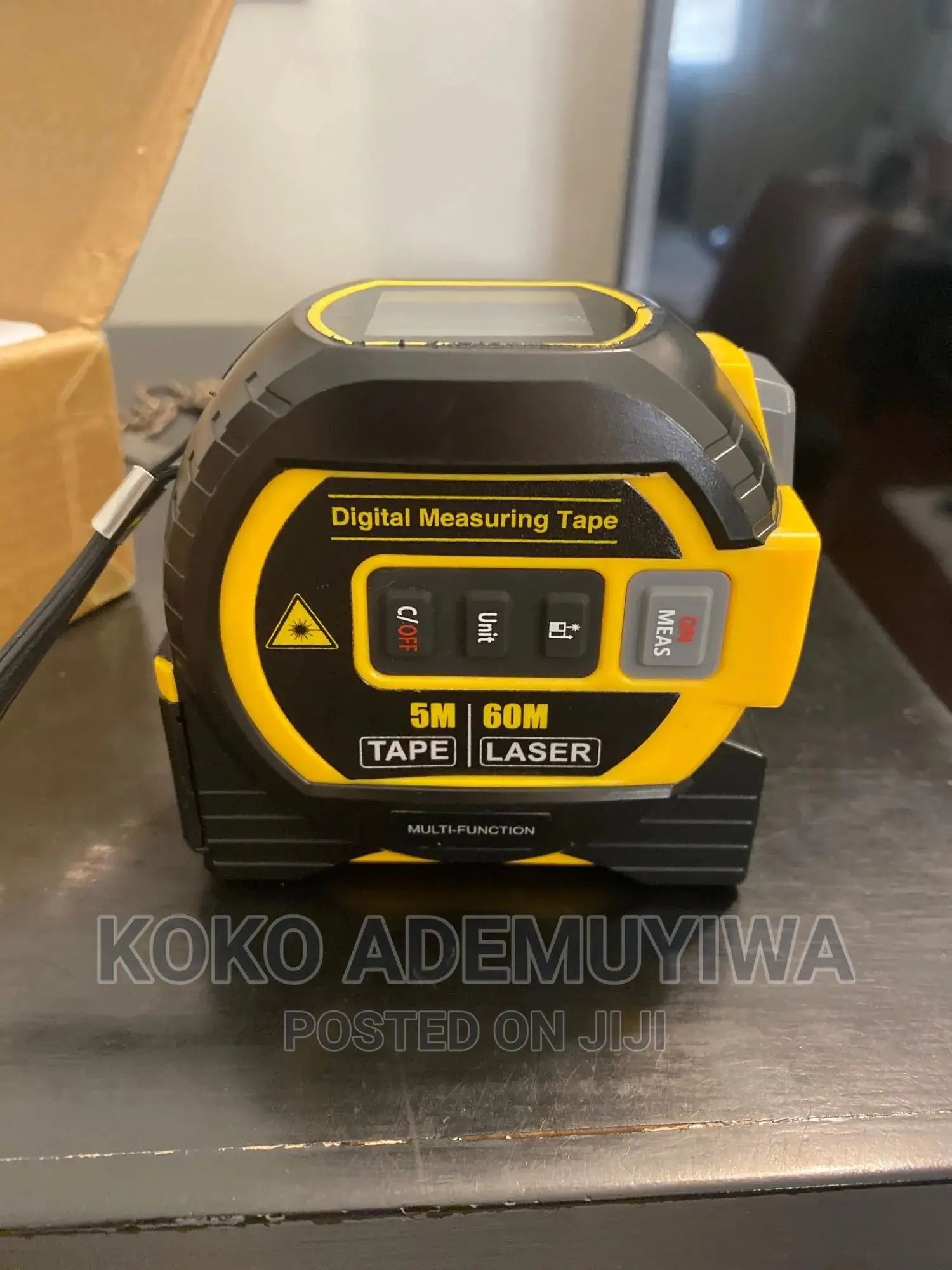 3 In1 60m Laser Distance Meter Rangefinder + 5m Steel Tape