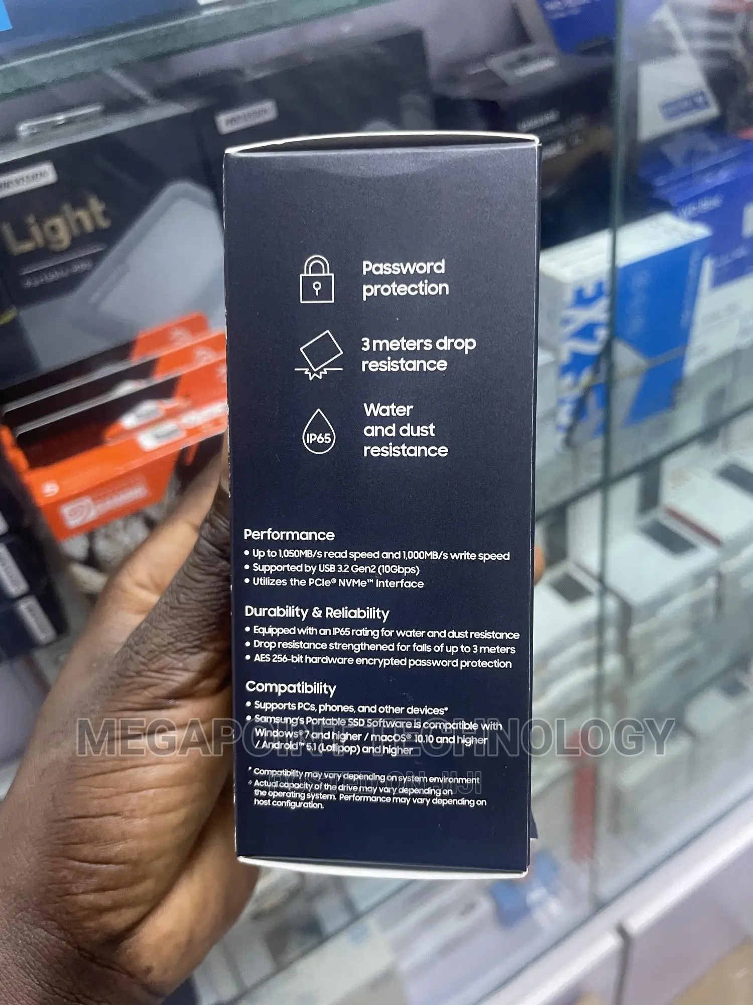 Samsung Portable 2tb SSD T7 Shield