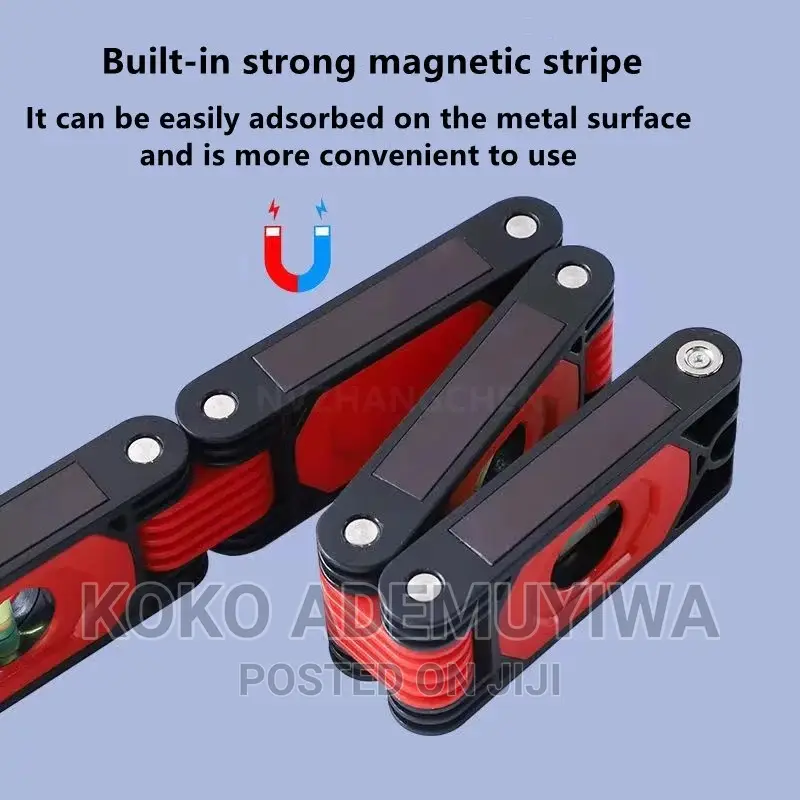 Multifunctional Foldable Adjustable Magnetic Spirit Levels