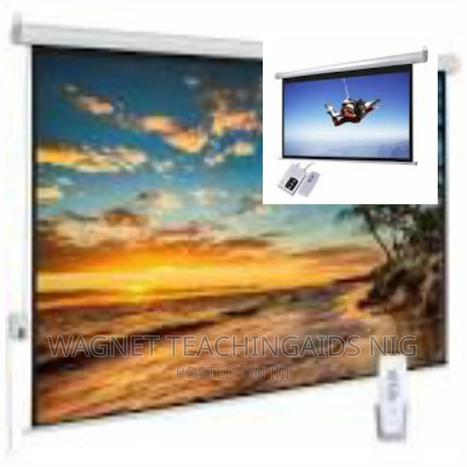 170x170inches Electric Projection Screen