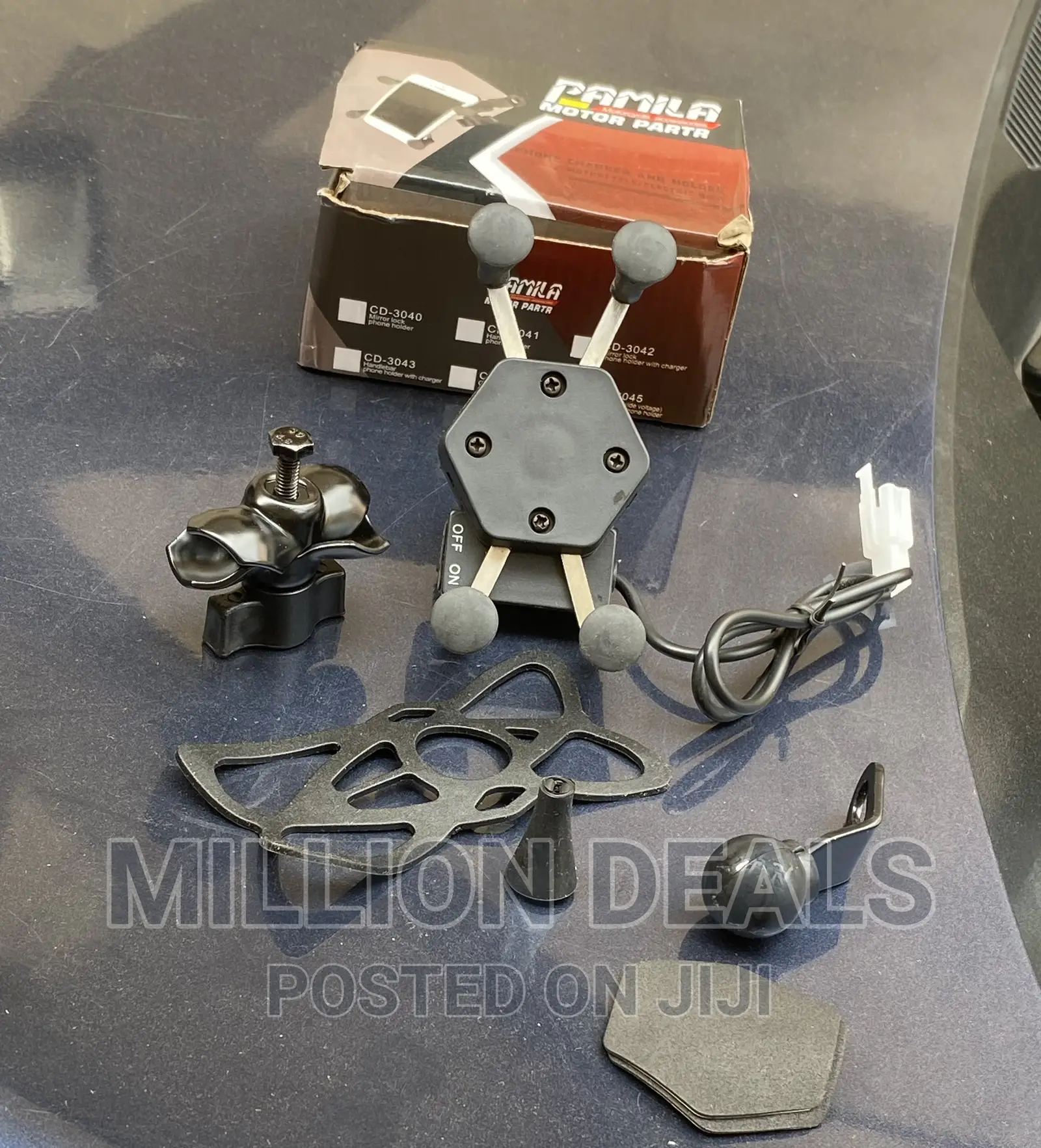 Motorcycle Phone GPS Holder With USB Charger