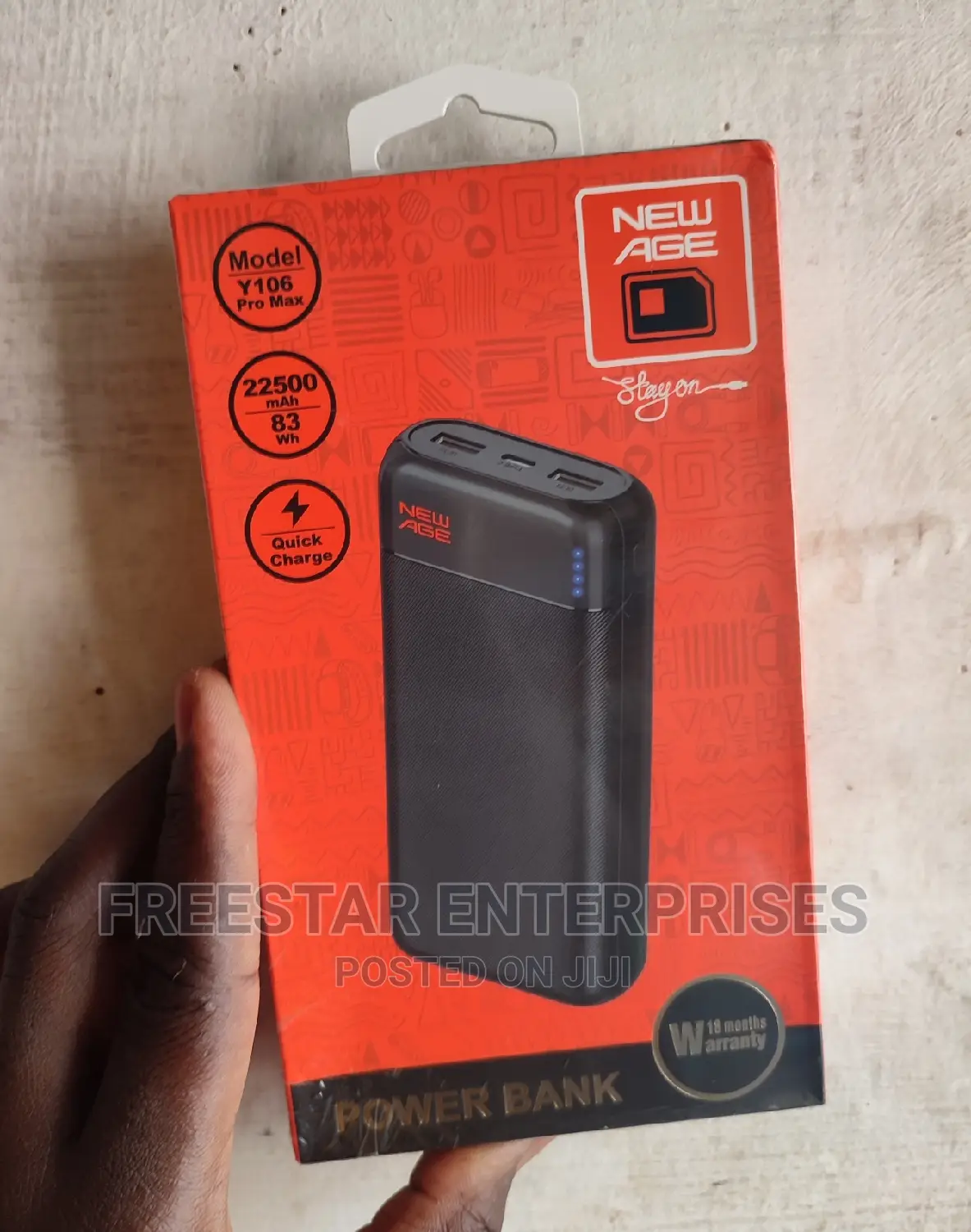 New Age 22500mah Power Bank. New Age Power Bank 22500 Mah.