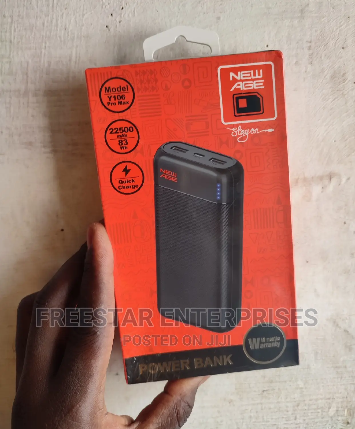 New Age 22500mah Power Bank. New Age Power Bank 22500 Mah.