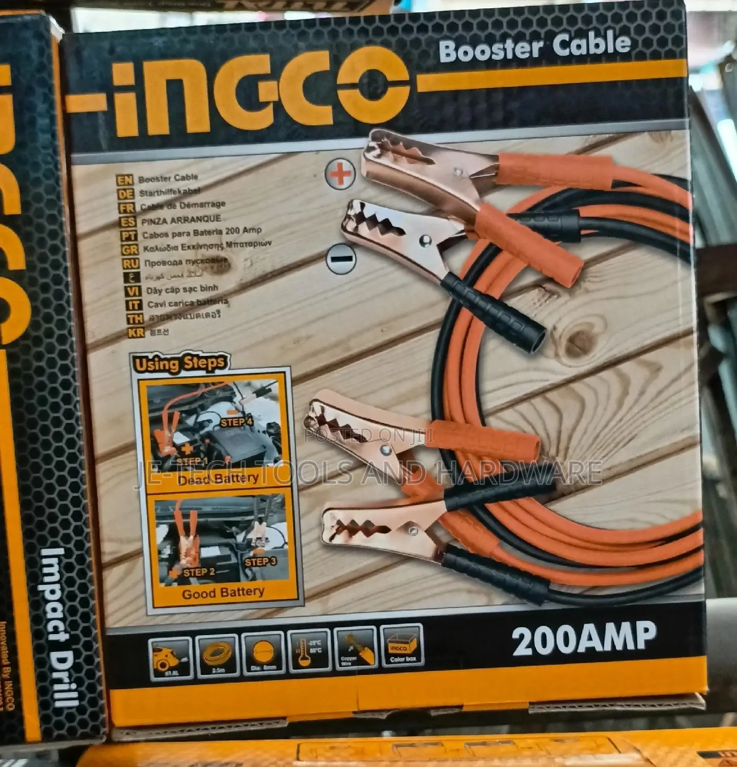 Ingco Booster Cable 200amp