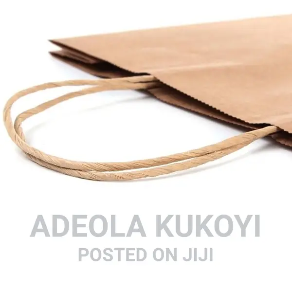 50 Pieces Of Kraft Paper Bag With Handle