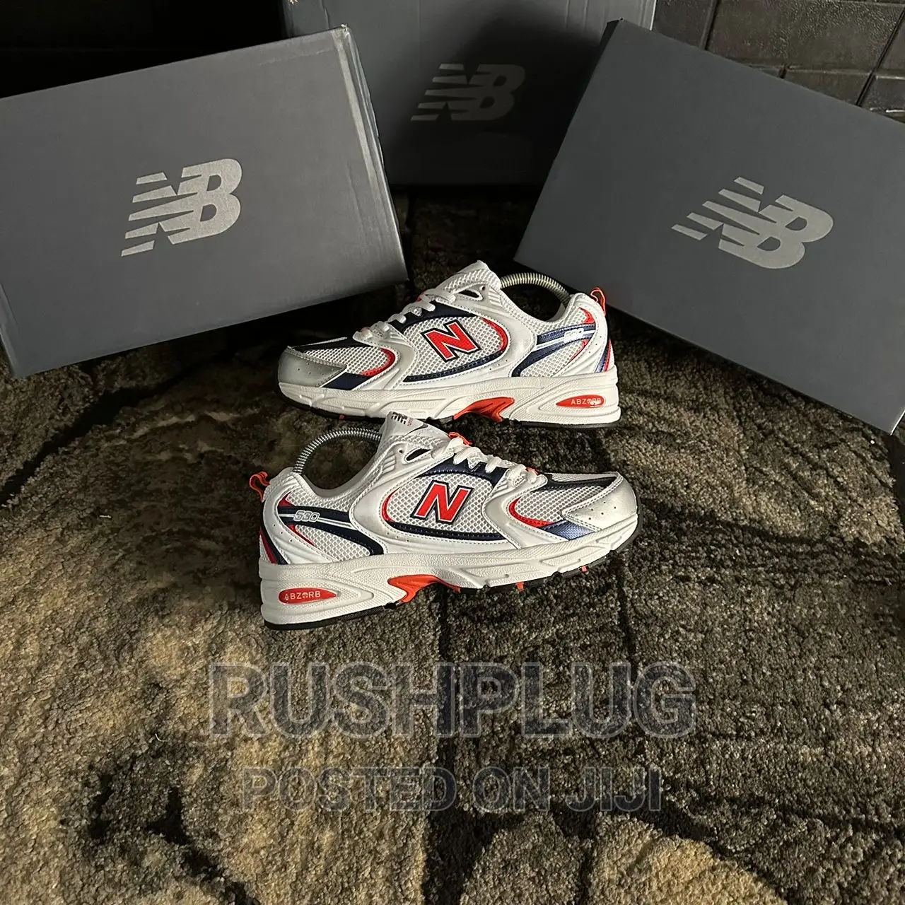 New Balance 530 Abzorb Fiery Red Blue Sneakers