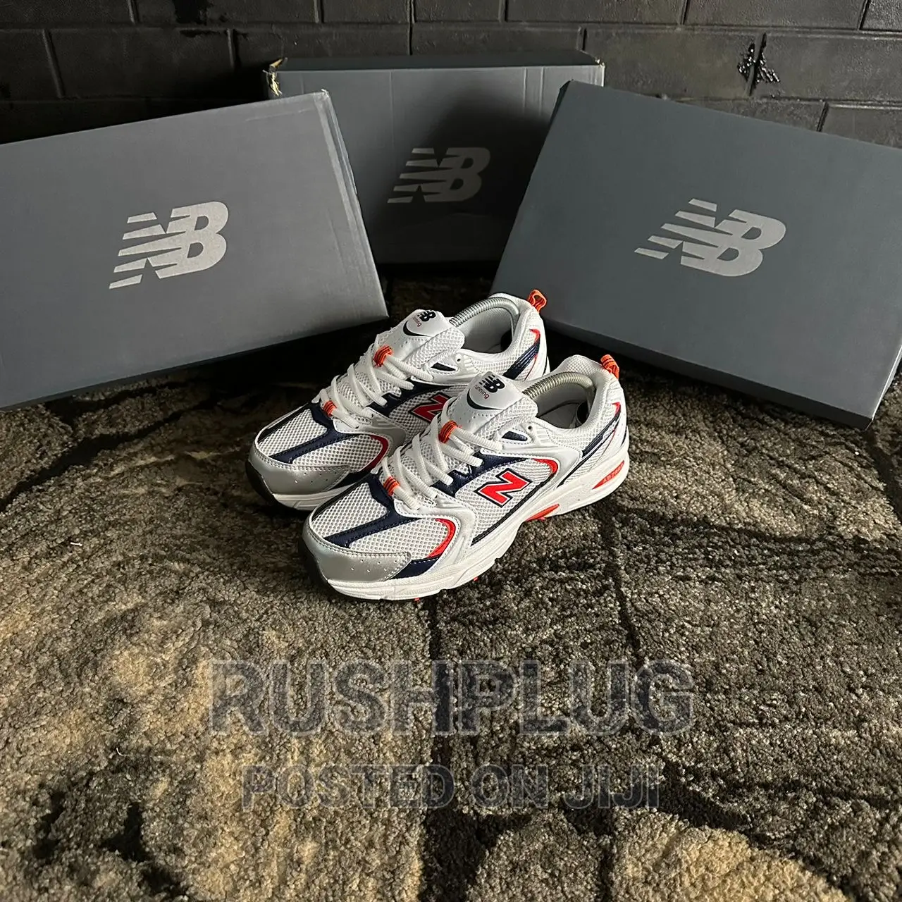 New Balance 530 Abzorb Fiery Red Blue Sneakers