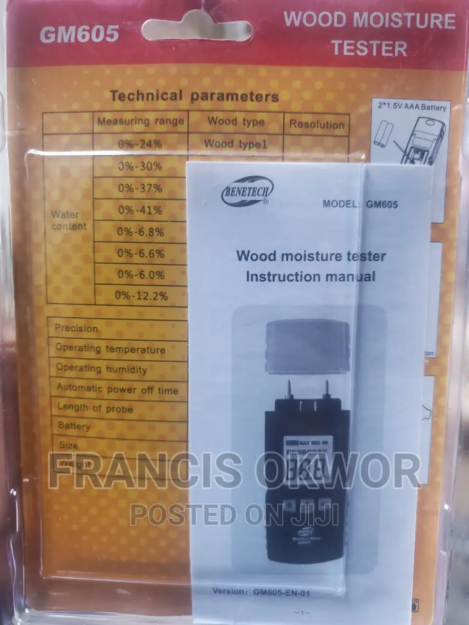 Wood Moisture Tester
