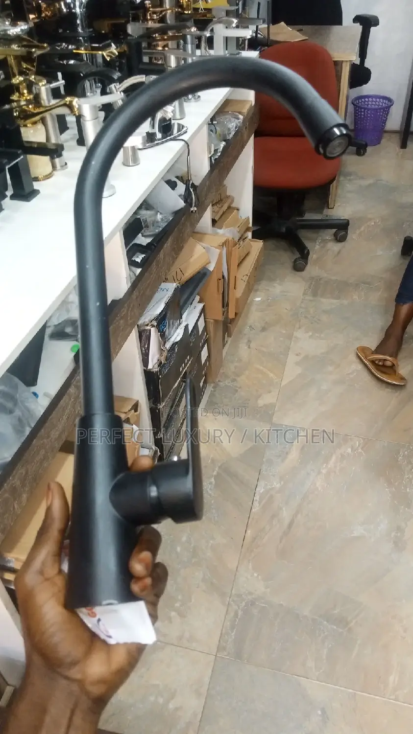 Matt Black Heavy Gauge Sink Mixer Tap