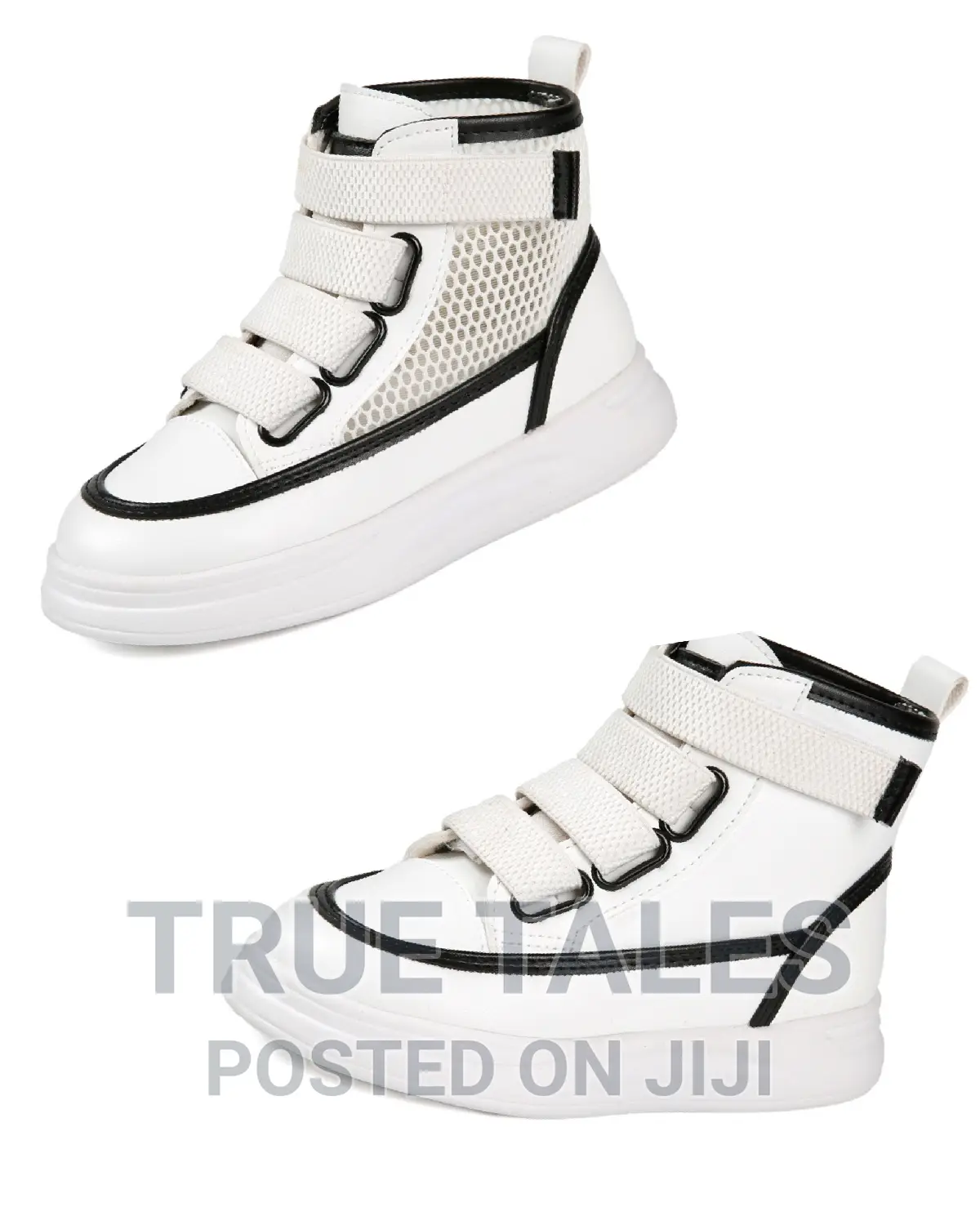 Unisex White Quality High Top Sneakers