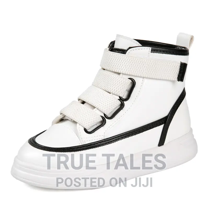 Unisex White Quality High Top Sneakers