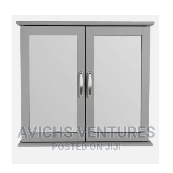 Home Tongue Groove Wall Cabinet - Grey