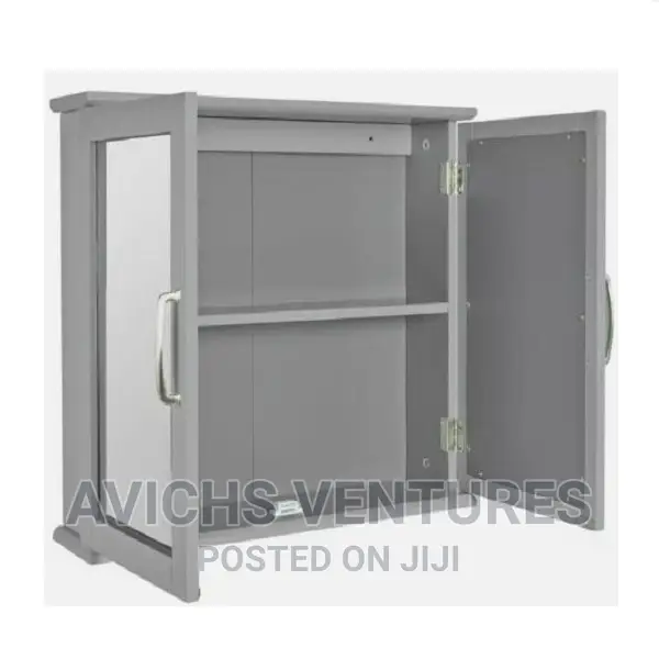 Home Tongue Groove Wall Cabinet - Grey