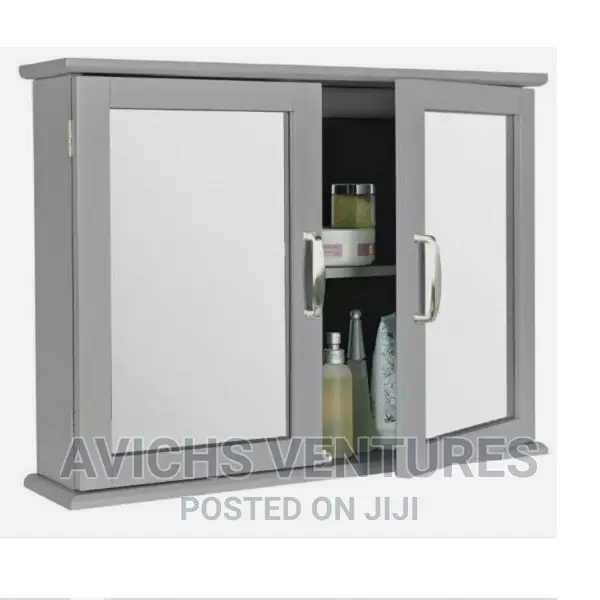 Home Tongue Groove Wall Cabinet - Grey