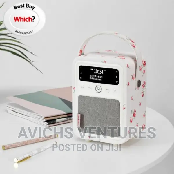 Cath Kidston Portable DAB Radio Bluetooth Speaker, FM Alarm