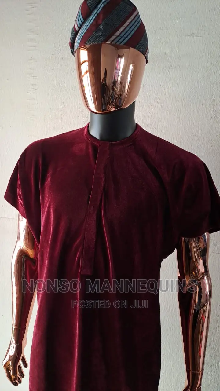 Matt Black Rose Gold Chrome Male Faceless Dummy