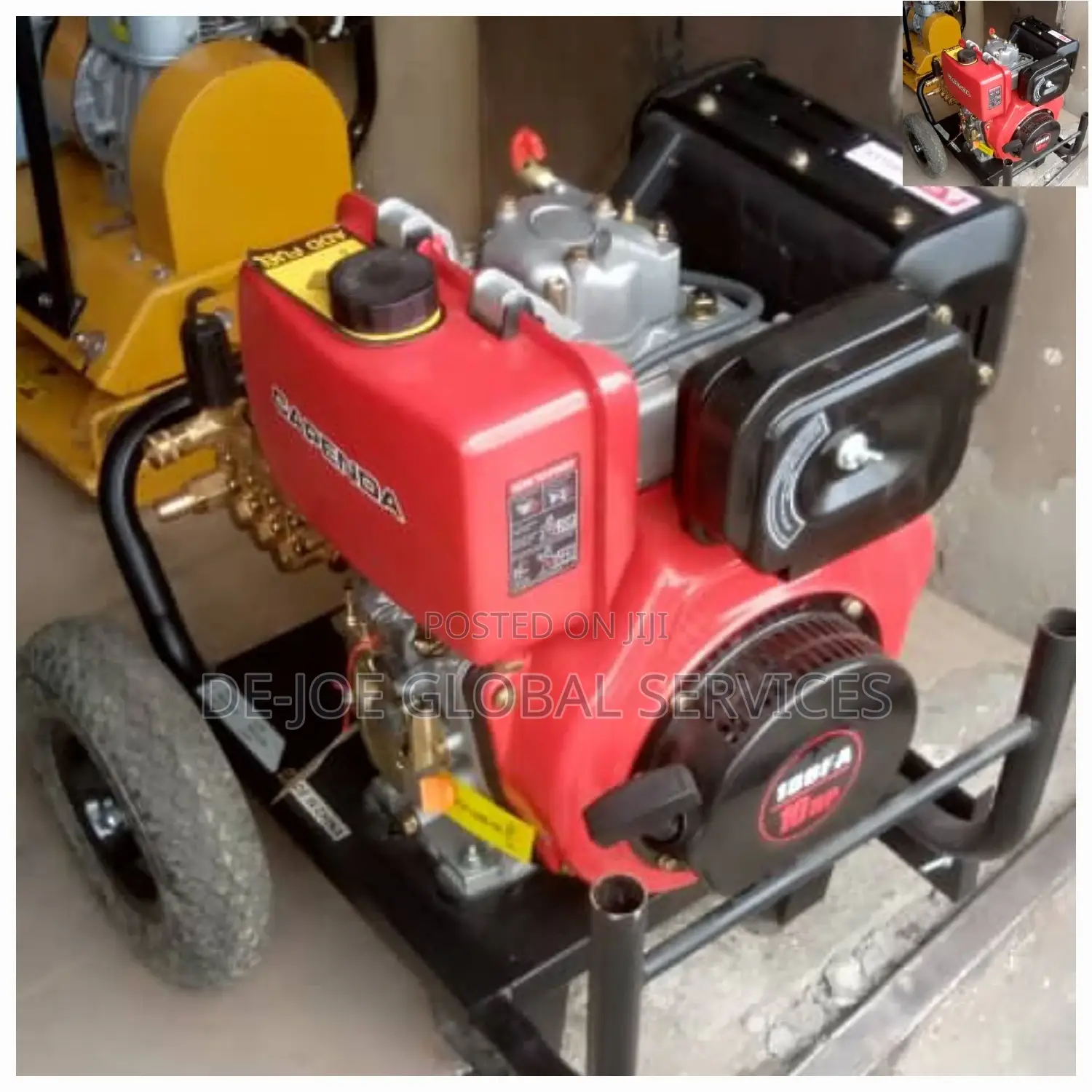 3600 Psi Diesel High Pressure Cleaner Cleanin Machine/Wheels