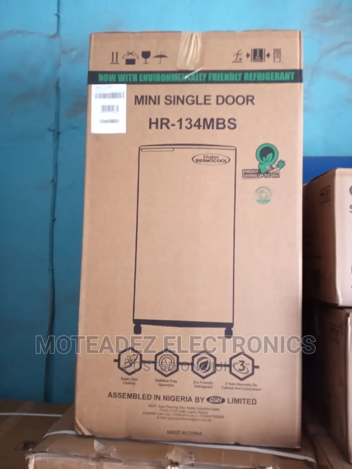Thermocool 93L Single Door Refrigerator W/Freezer (HR-134MBS