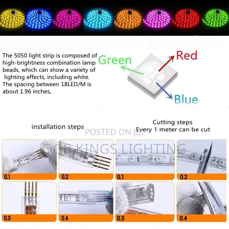 45METER Luces LED Strip 220v Outdoor Graden LED