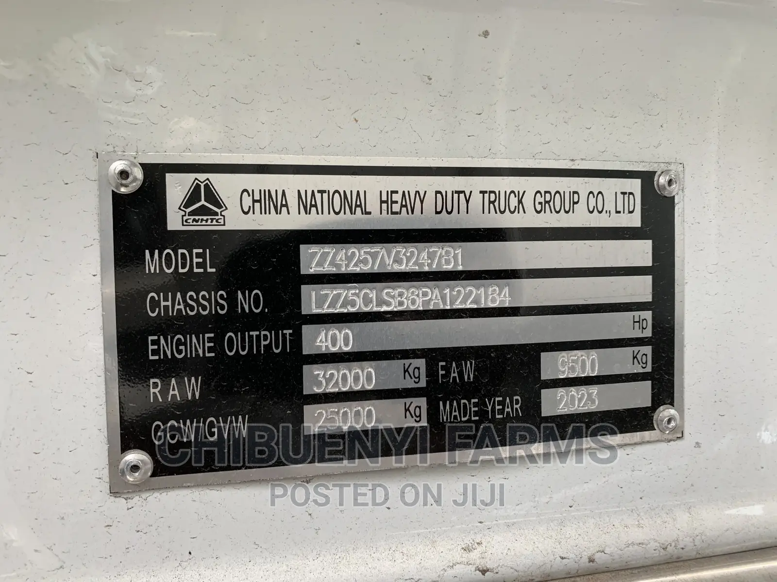 HOWO 400 Horse-power, Trailer Head
